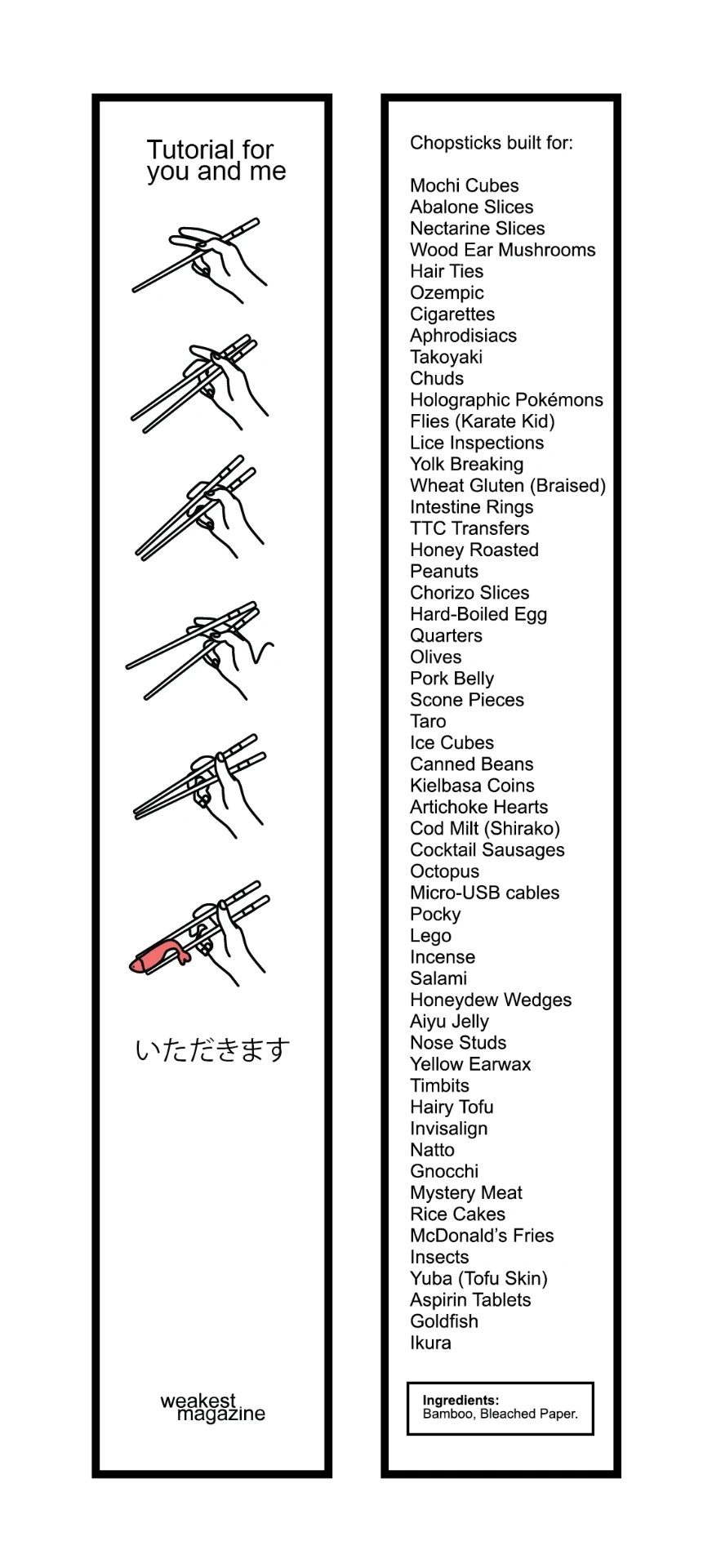 weakest magazine — chopsticks