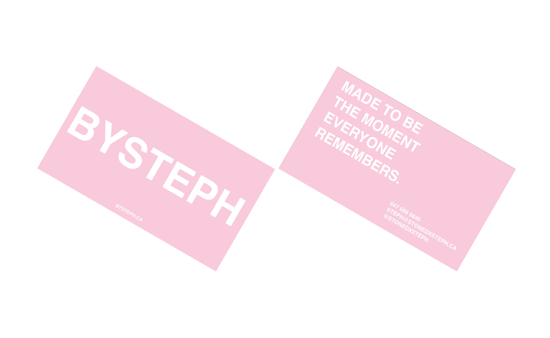 by steph — business card