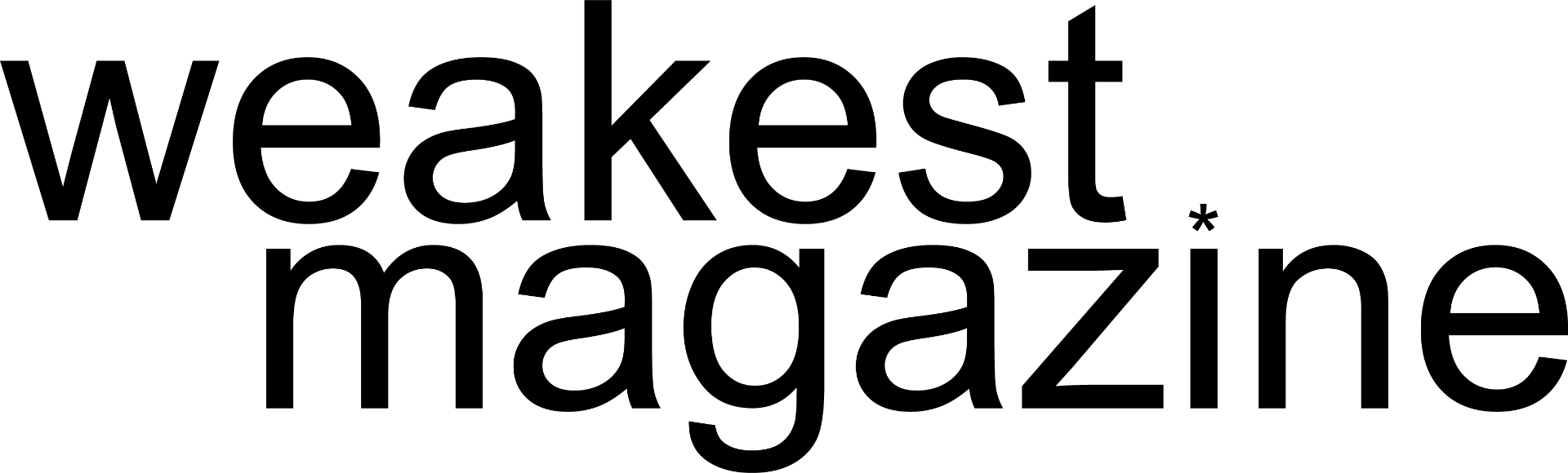 weakest magazine — logo design