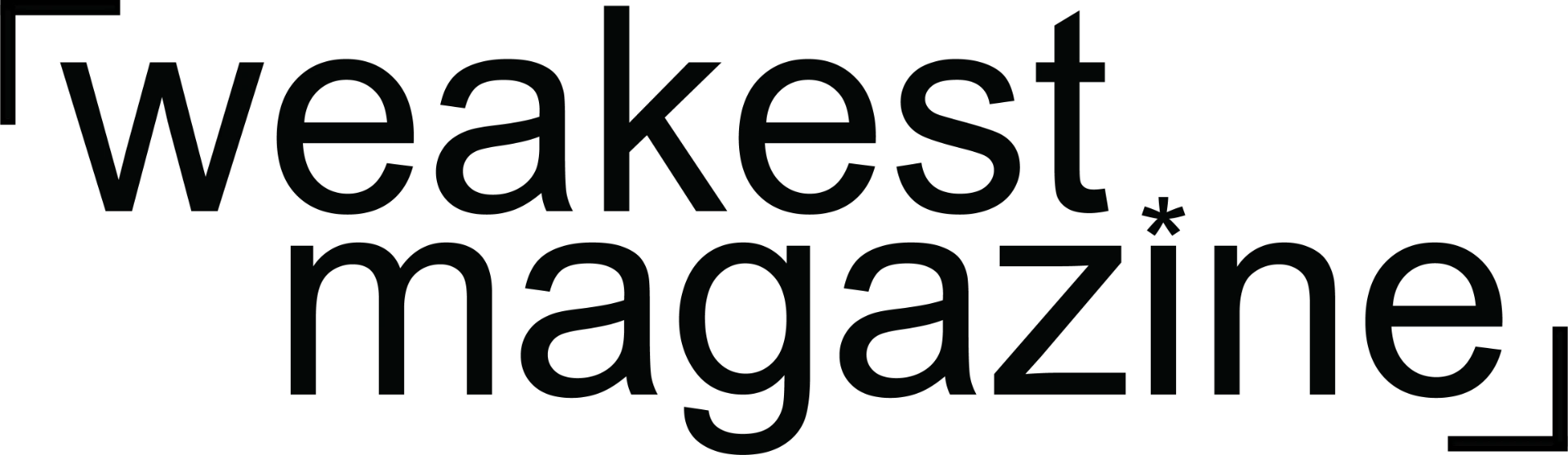 weakest magazine — logo design